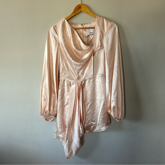 Acler Exton Mini Dress in Pearl Pink NEW Size 4 - Picture 5 of 13